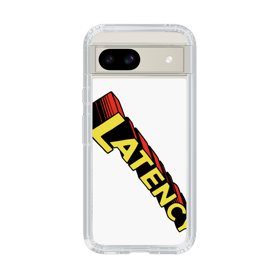 スリムプロテクションケース［ LATENCY - Rock logo - White ］