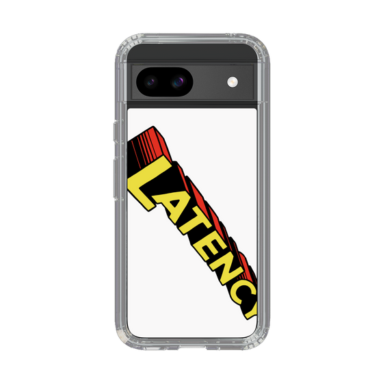 スリムプロテクションケース［ LATENCY - Rock logo - White ］
