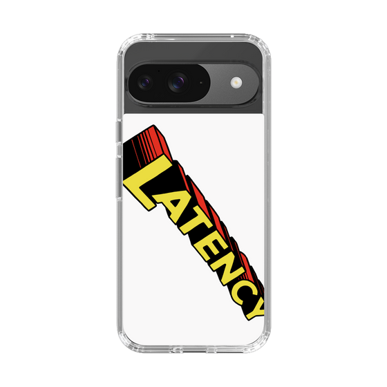 スリムプロテクションケース［ LATENCY - Rock logo - White ］