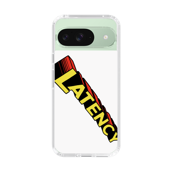 スリムプロテクションケース［ LATENCY - Rock logo - White ］