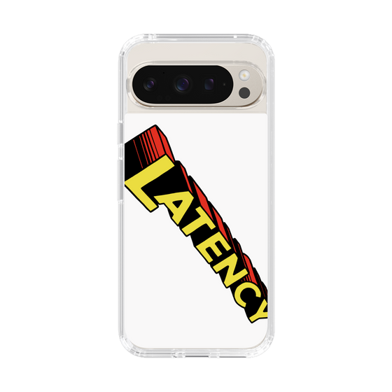 スリムプロテクションケース［ LATENCY - Rock logo - White ］
