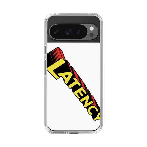 スリムプロテクションケース［ LATENCY - Rock logo - White ］