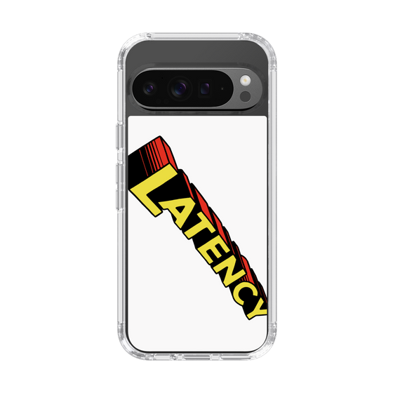 スリムプロテクションケース［ LATENCY - Rock logo - White ］