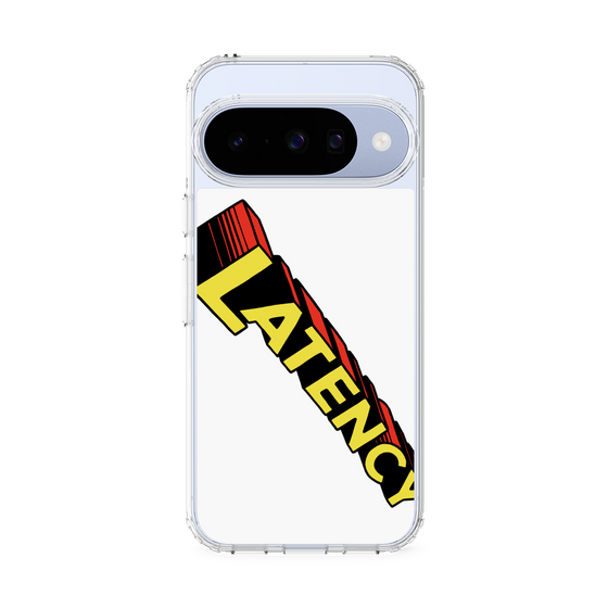 スリムプロテクションケース［ LATENCY - Rock logo - White ］