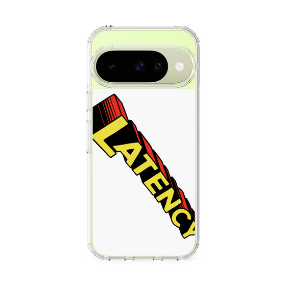 スリムプロテクションケース［ LATENCY - Rock logo - White ］