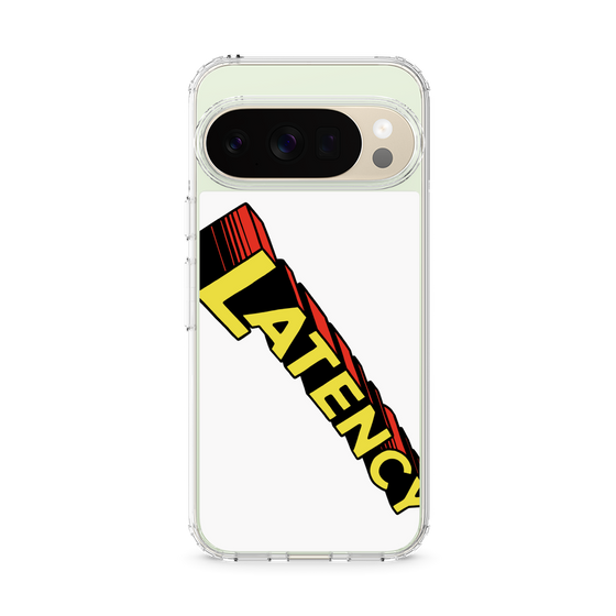 スリムプロテクションケース［ LATENCY - Rock logo - White ］