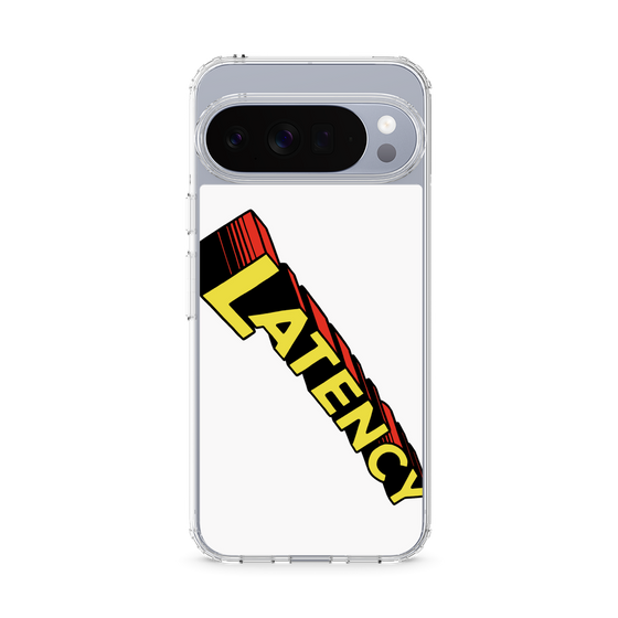 スリムプロテクションケース［ LATENCY - Rock logo - White ］