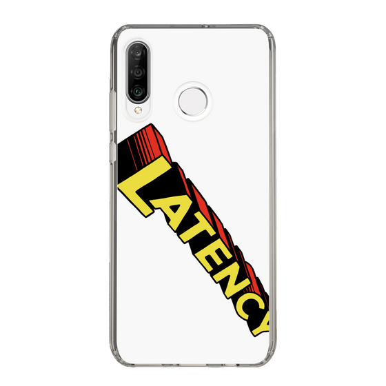 スリムプロテクションケース［ LATENCY - Rock logo - White ］