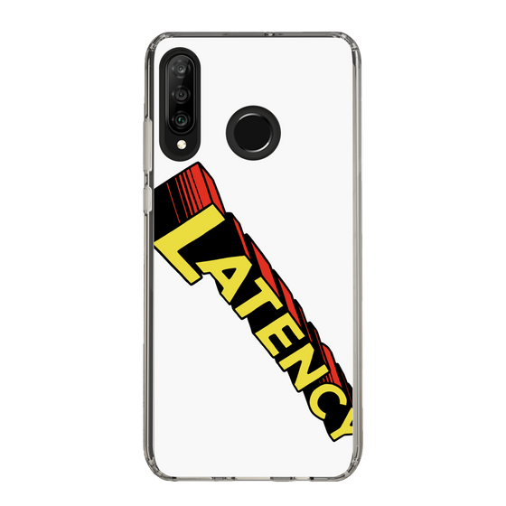 スリムプロテクションケース［ LATENCY - Rock logo - White ］