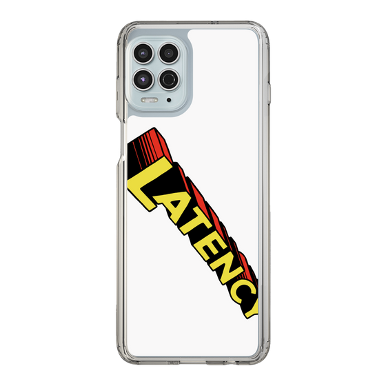 スリムプロテクションケース［ LATENCY - Rock logo - White ］