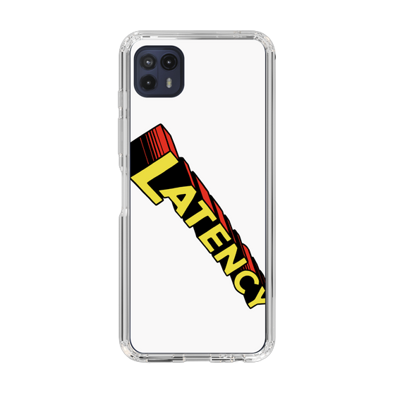 スリムプロテクションケース［ LATENCY - Rock logo - White ］