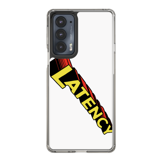 スリムプロテクションケース［ LATENCY - Rock logo - White ］