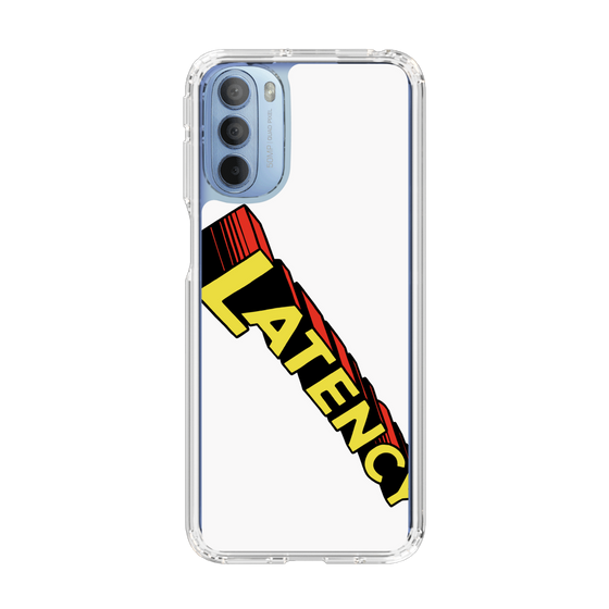 スリムプロテクションケース［ LATENCY - Rock logo - White ］