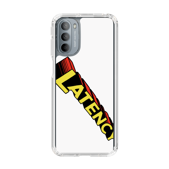 スリムプロテクションケース［ LATENCY - Rock logo - White ］