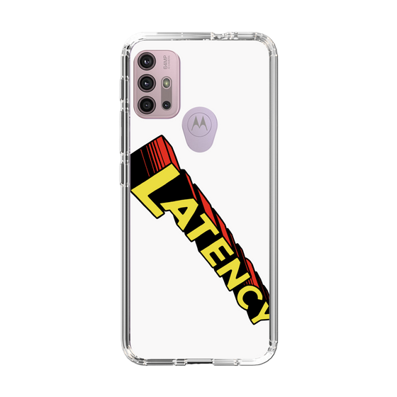 スリムプロテクションケース［ LATENCY - Rock logo - White ］