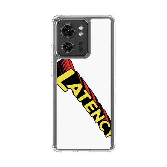 スリムプロテクションケース［ LATENCY - Rock logo - White ］