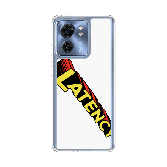 スリムプロテクションケース［ LATENCY - Rock logo - White ］
