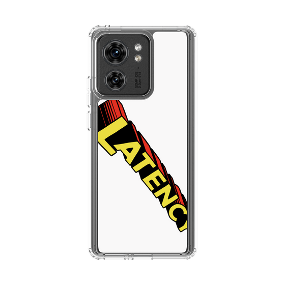 スリムプロテクションケース［ LATENCY - Rock logo - White ］