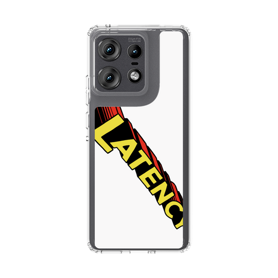 スリムプロテクションケース［ LATENCY - Rock logo - White ］