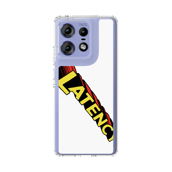 スリムプロテクションケース［ LATENCY - Rock logo - White ］