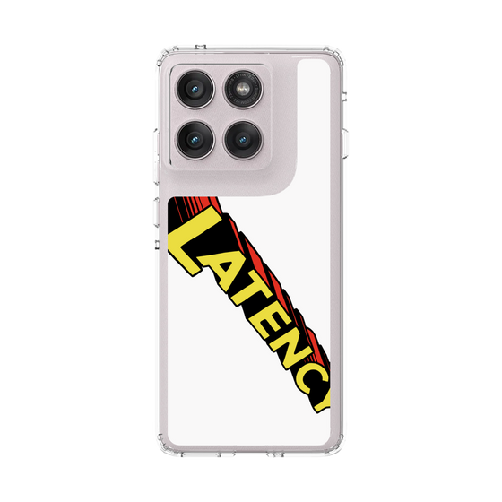 スリムプロテクションケース［ LATENCY - Rock logo - White ］