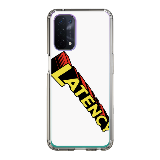 スリムプロテクションケース［ LATENCY - Rock logo - White ］