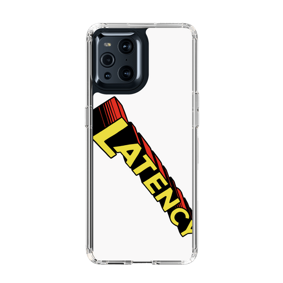 スリムプロテクションケース［ LATENCY - Rock logo - White ］