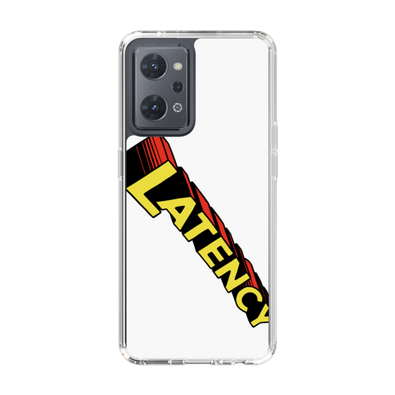 スリムプロテクションケース［ LATENCY - Rock logo - White ］