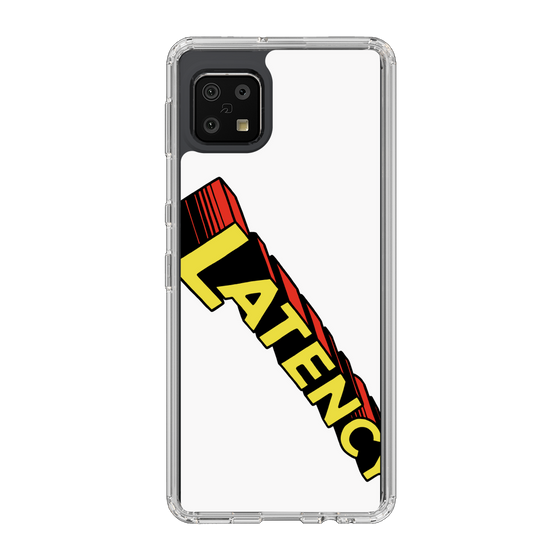 スリムプロテクションケース［ LATENCY - Rock logo - White ］