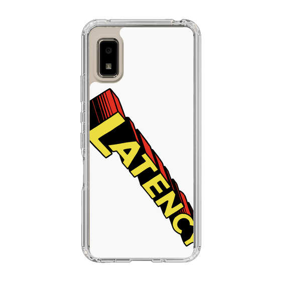 スリムプロテクションケース［ LATENCY - Rock logo - White ］