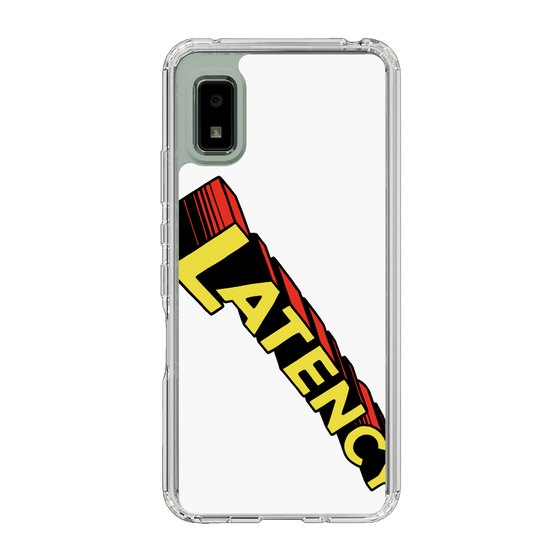 スリムプロテクションケース［ LATENCY - Rock logo - White ］