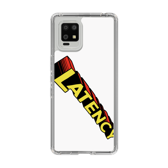 スリムプロテクションケース［ LATENCY - Rock logo - White ］