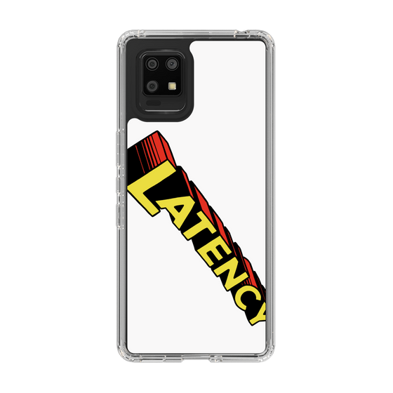 スリムプロテクションケース［ LATENCY - Rock logo - White ］