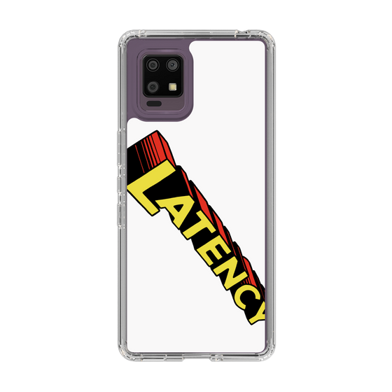 スリムプロテクションケース［ LATENCY - Rock logo - White ］