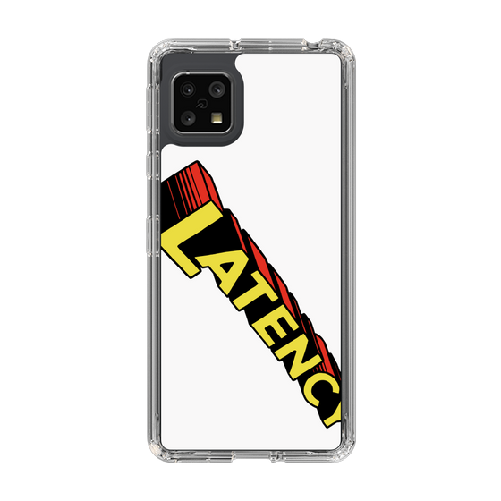 スリムプロテクションケース［ LATENCY - Rock logo - White ］