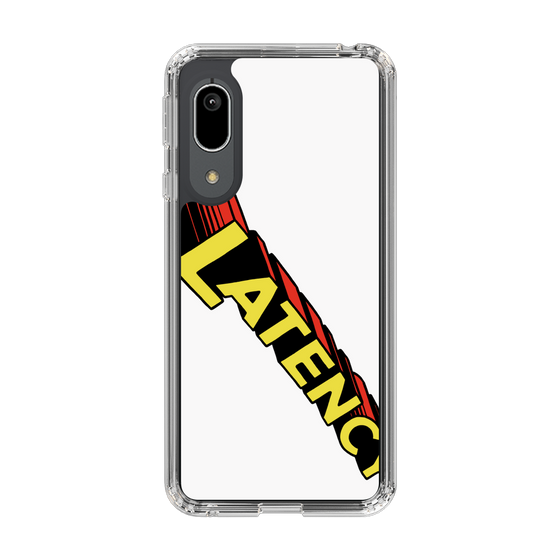 スリムプロテクションケース［ LATENCY - Rock logo - White ］
