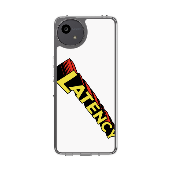 スリムプロテクションケース［ LATENCY - Rock logo - White ］
