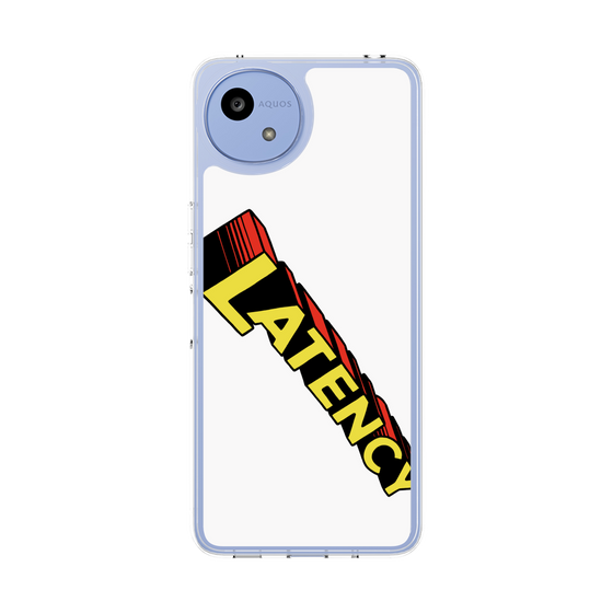 スリムプロテクションケース［ LATENCY - Rock logo - White ］
