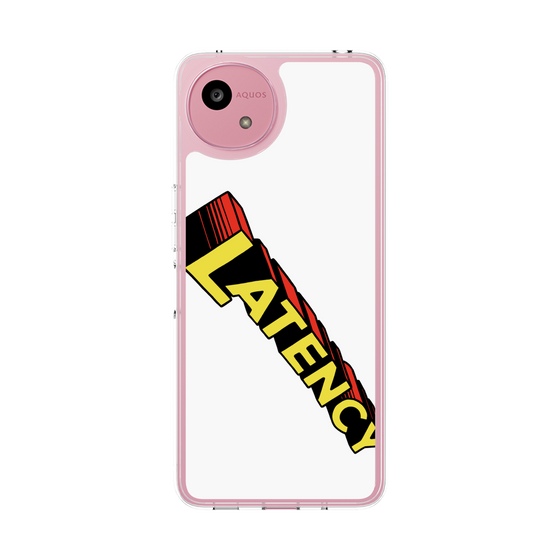 スリムプロテクションケース［ LATENCY - Rock logo - White ］