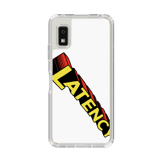 スリムプロテクションケース［ LATENCY - Rock logo - White ］