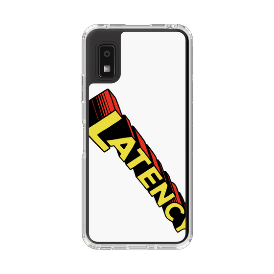 スリムプロテクションケース［ LATENCY - Rock logo - White ］