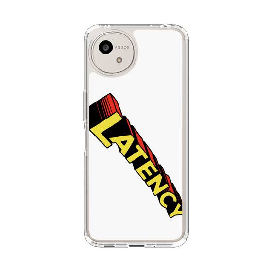 スリムプロテクションケース［ LATENCY - Rock logo - White ］