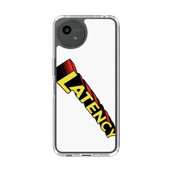 スリムプロテクションケース［ LATENCY - Rock logo - White ］