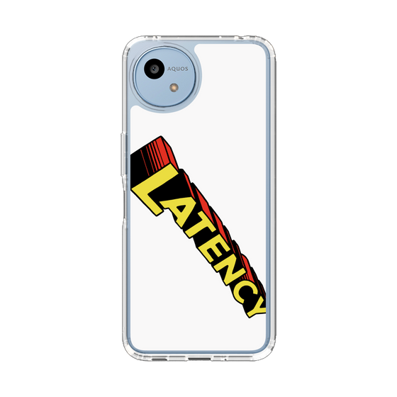 スリムプロテクションケース［ LATENCY - Rock logo - White ］