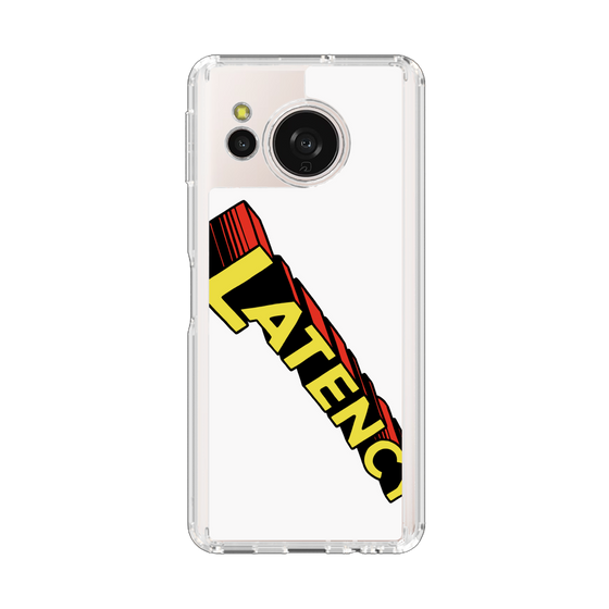 スリムプロテクションケース［ LATENCY - Rock logo - White ］