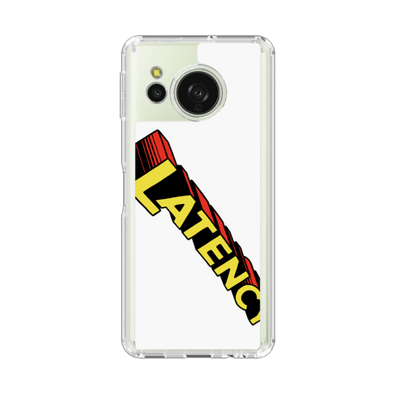 スリムプロテクションケース［ LATENCY - Rock logo - White ］