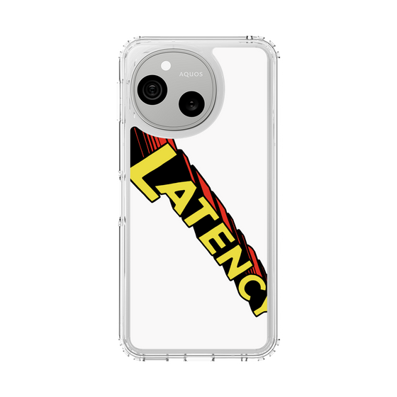 スリムプロテクションケース［ LATENCY - Rock logo - White ］