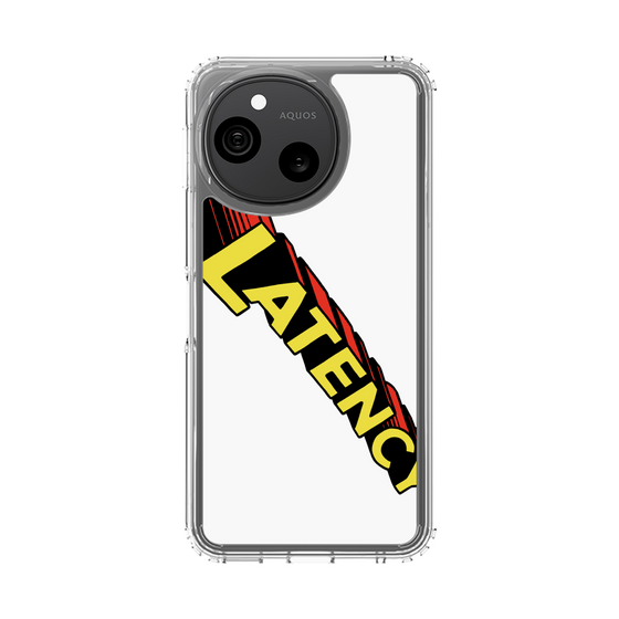 スリムプロテクションケース［ LATENCY - Rock logo - White ］