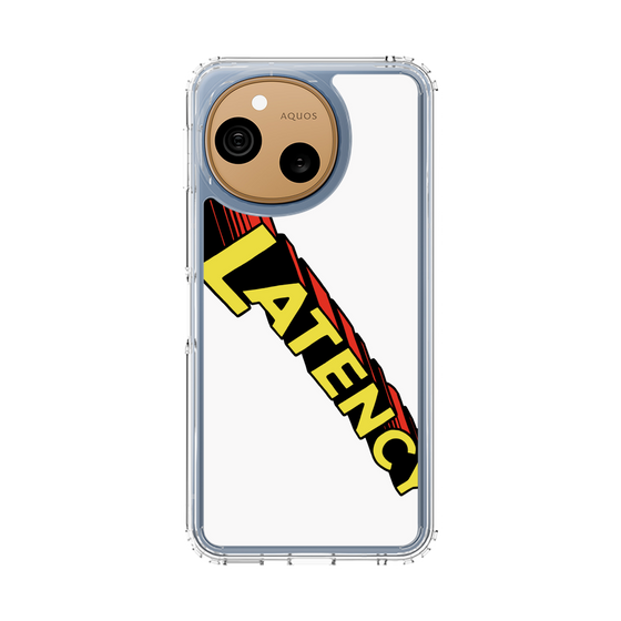 スリムプロテクションケース［ LATENCY - Rock logo - White ］