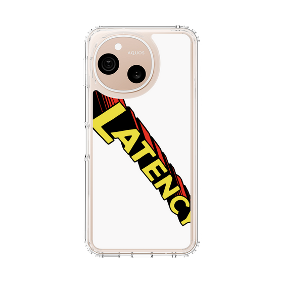 スリムプロテクションケース［ LATENCY - Rock logo - White ］